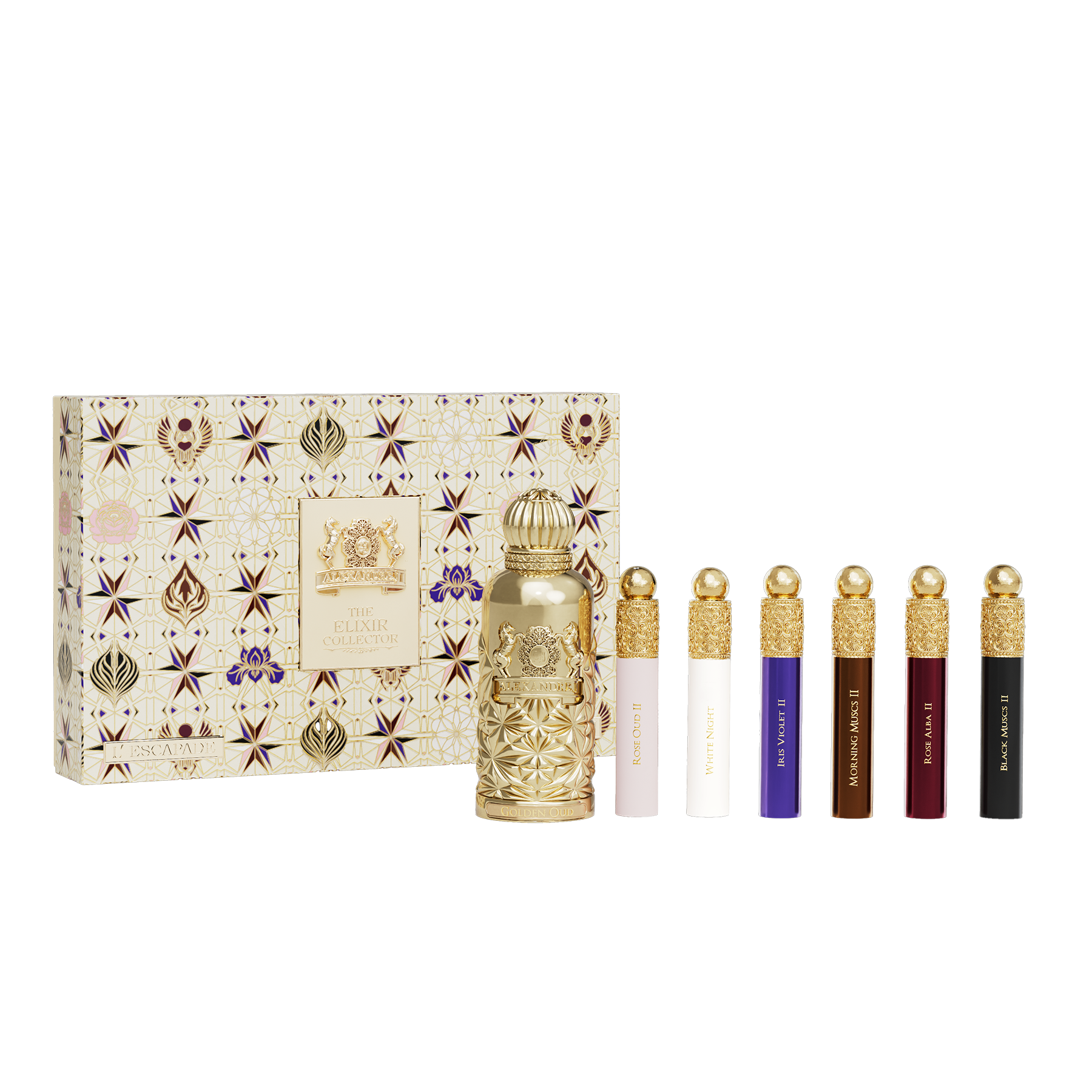 Elixir Escapade Golden Oud  Set Eau De Parfum 100ml x 10ml