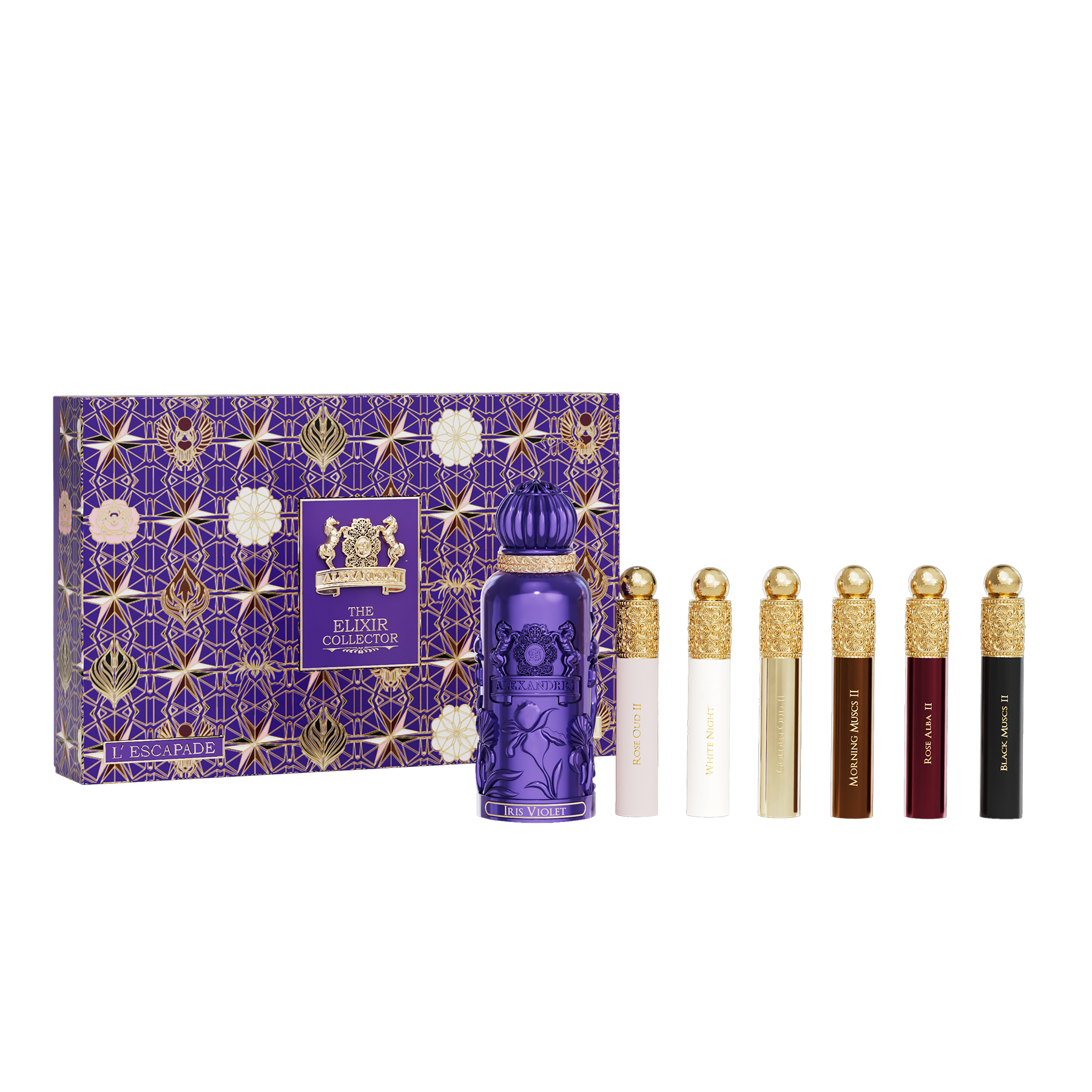 Elixir Escapade Iris Violet Set Eau De Parfum 100ml x 10ml