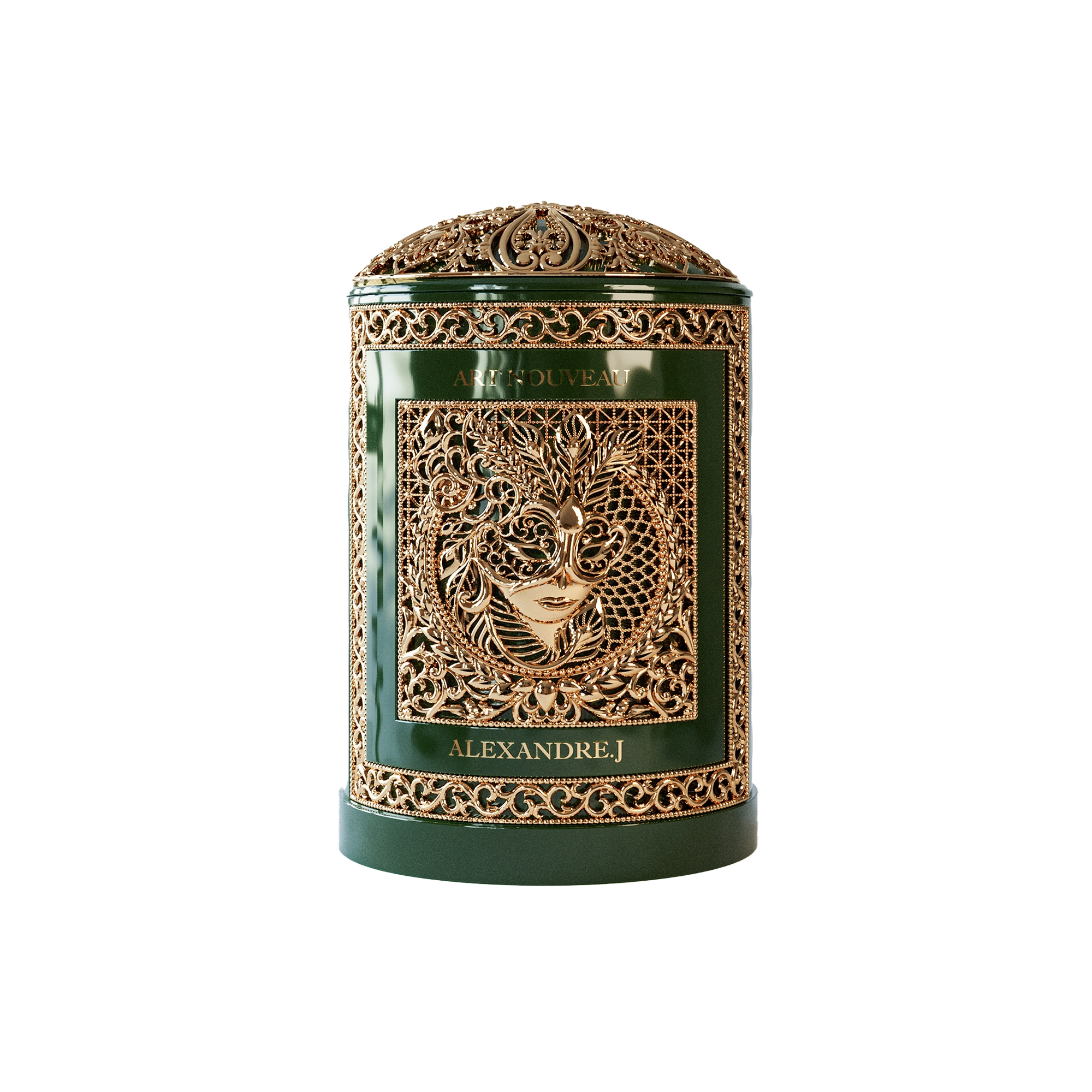 Deep Emerald Candle Holder Gift Set 220g