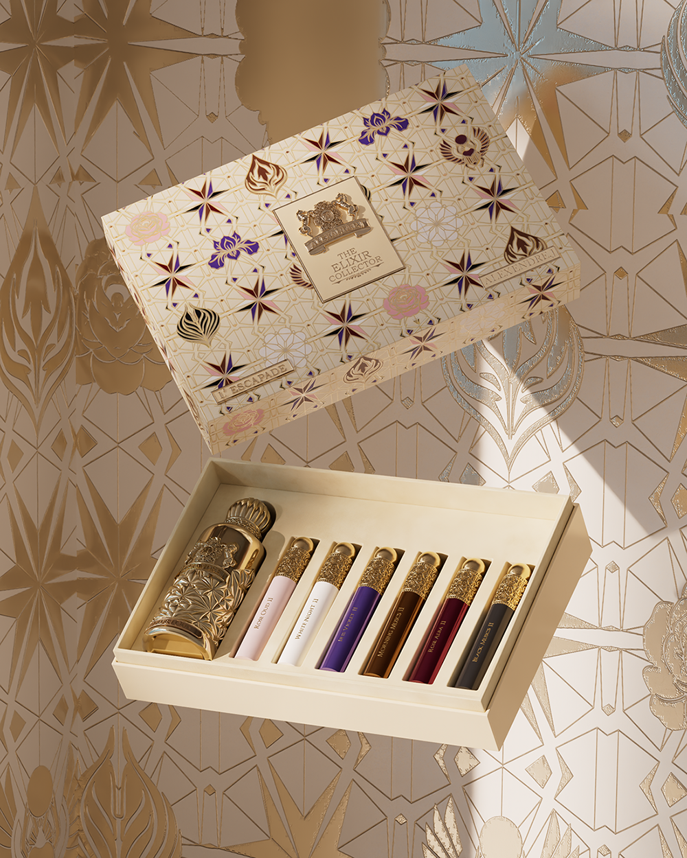 Elixir Escapade Golden Oud طقم أو دو بارفان 100 مل × 10 مل