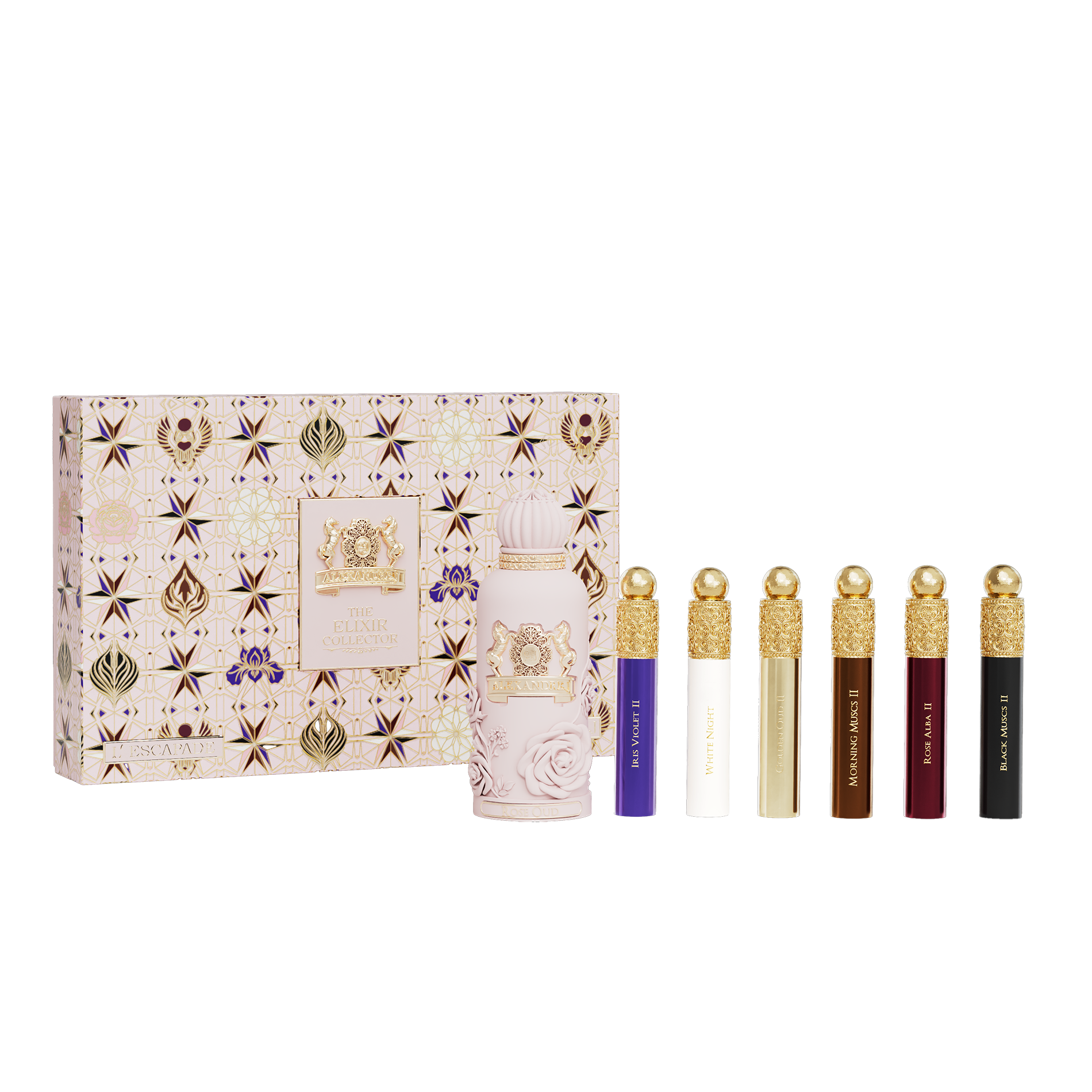 Elixir Escapade Rose Oud set Eau De Parfum 100ml x 10ml
