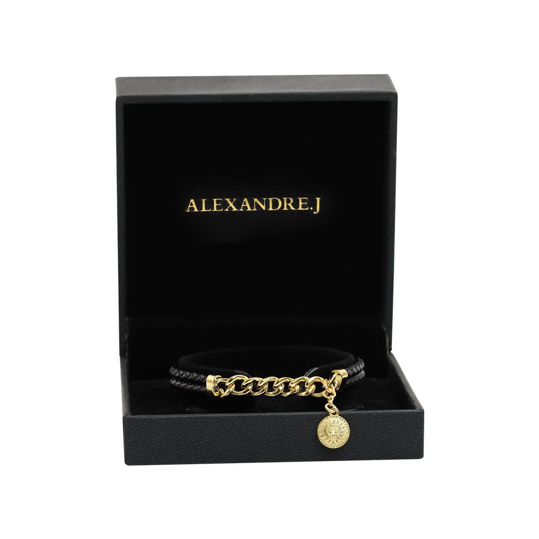 Bracelet Leather Gold