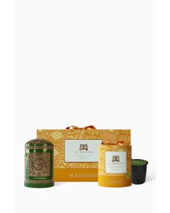Pale Jade Candle and Holder Gift Set, 220g