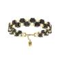 Bracelet Brass & Onyx Gold