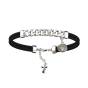 Bracelet Leather Silver