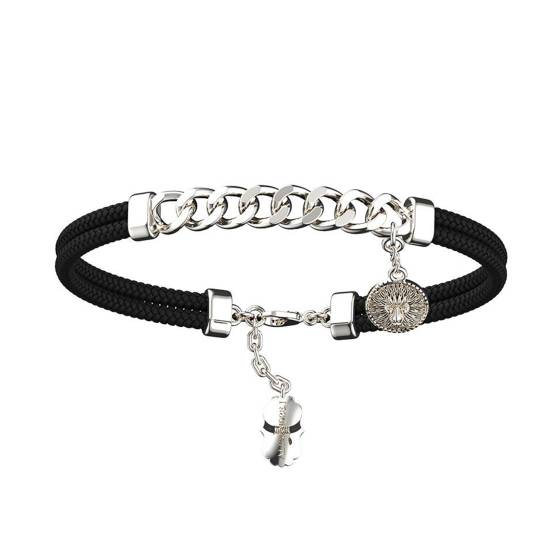Bracelet Leather Silver
