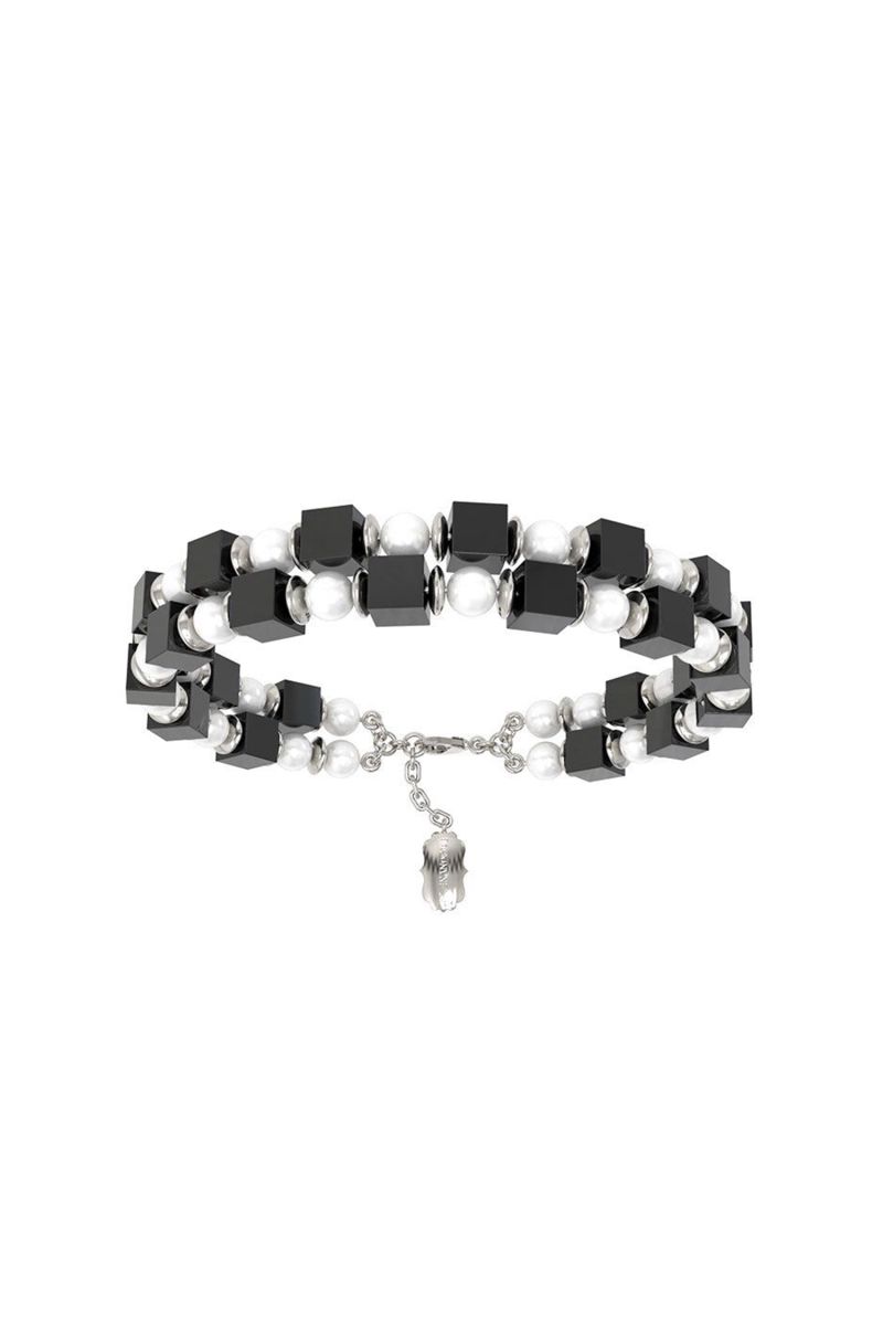 Bracelet Brass & Onyx Silver