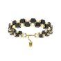 Bracelet Brass & Onyx Gold