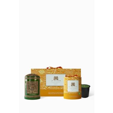 Pale Jade Candle and Holder Gift Set, 220g